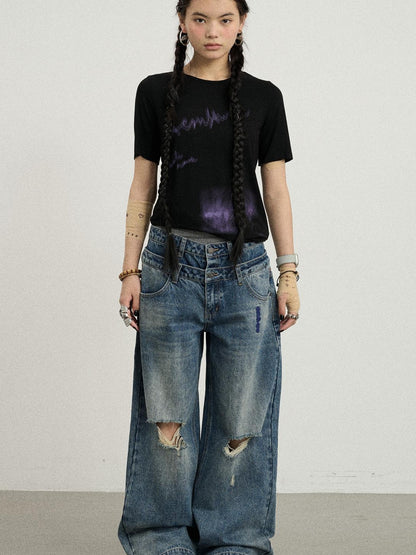 Achihara Jelly Print Graphic T-Shirt
