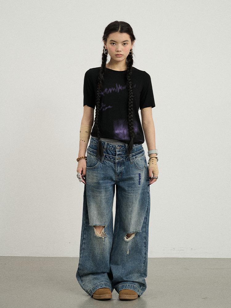 Achihara Jelly Print Graphic T-Shirt