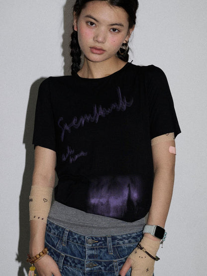 Achihara Jelly Print Graphic T-Shirt