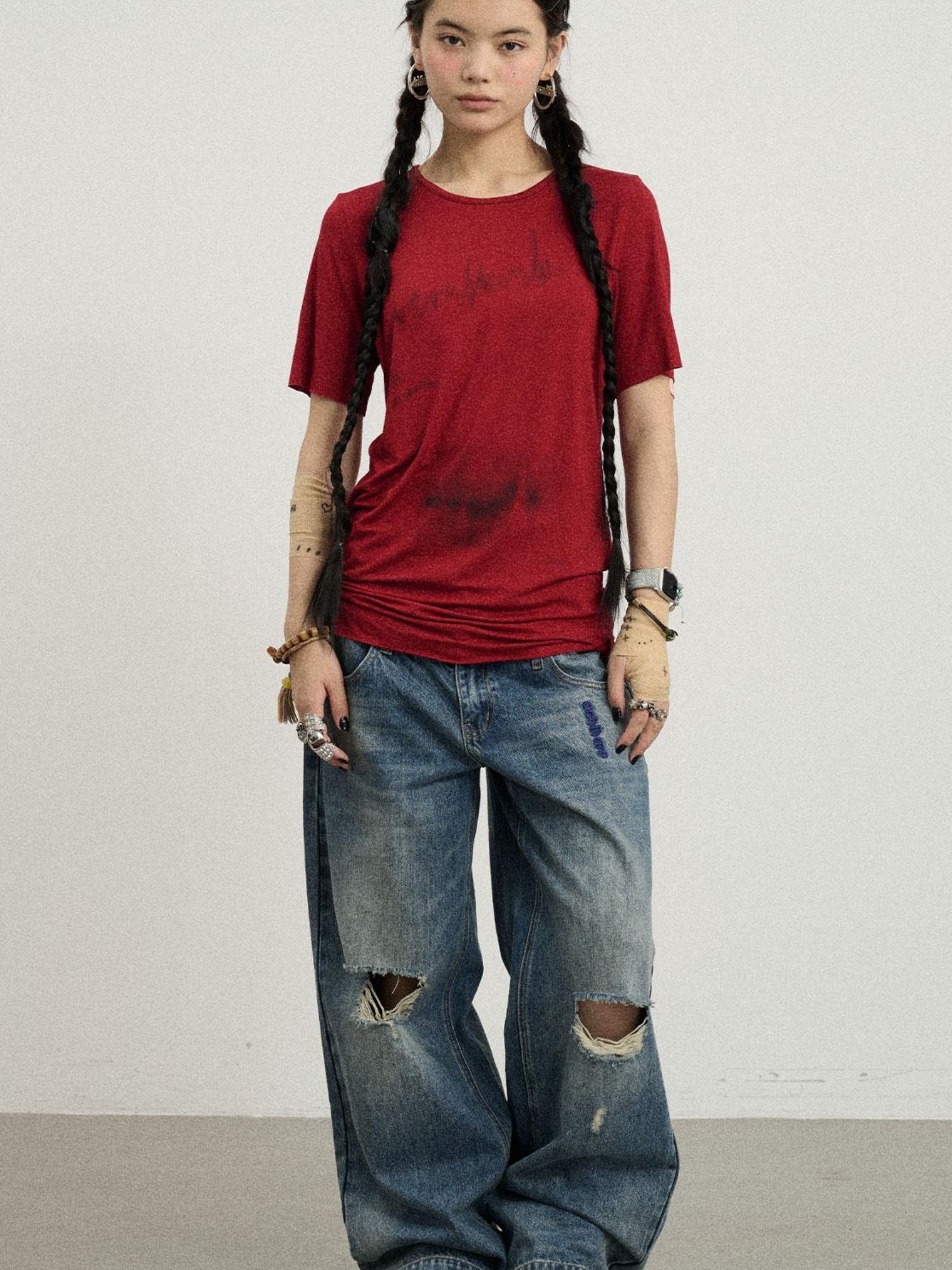 Achihara Jelly Print Graphic T-Shirt