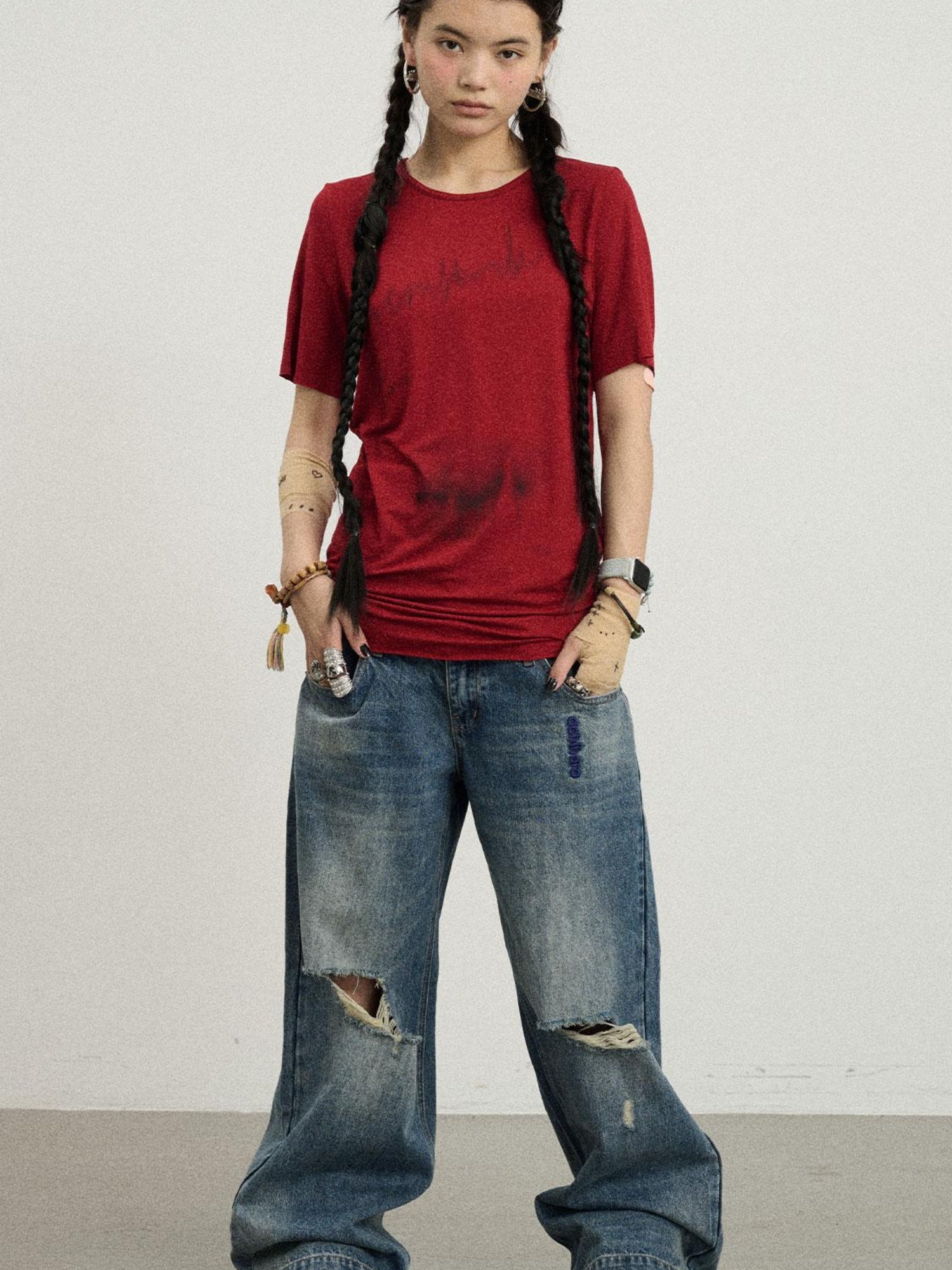 Achihara Jelly Print Graphic T-Shirt