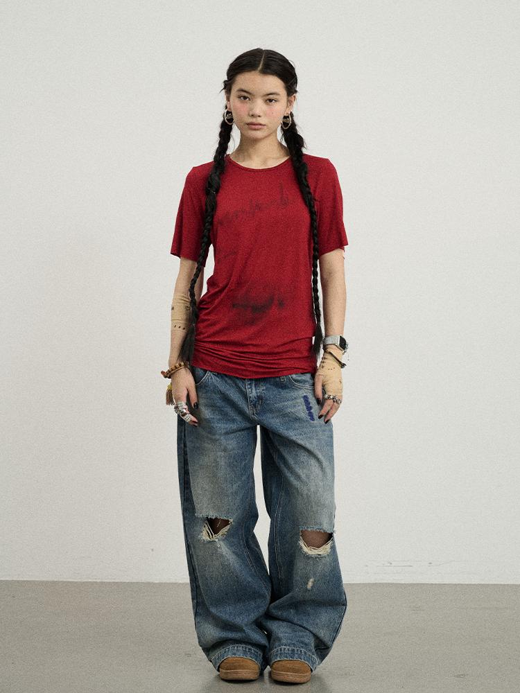 Achihara Jelly Print Graphic T-Shirt