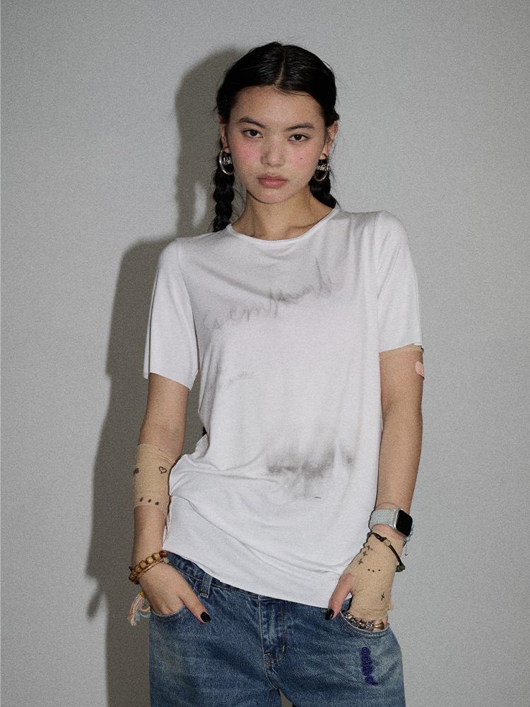 Achihara Jelly Print Graphic T-Shirt