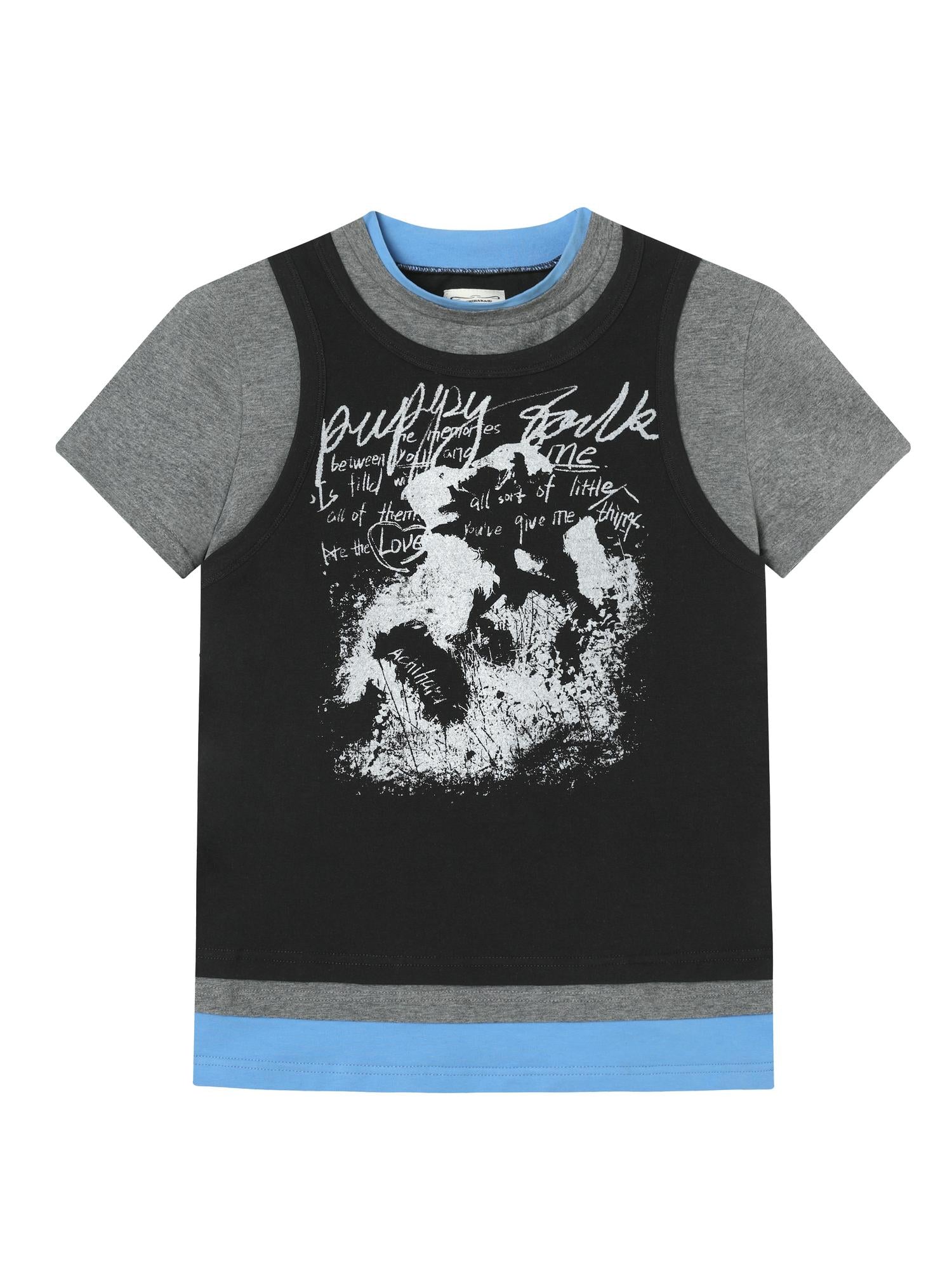 Achihara Chaos Jellyfish Tee V-Neck T-Shirt Long-Sleeve