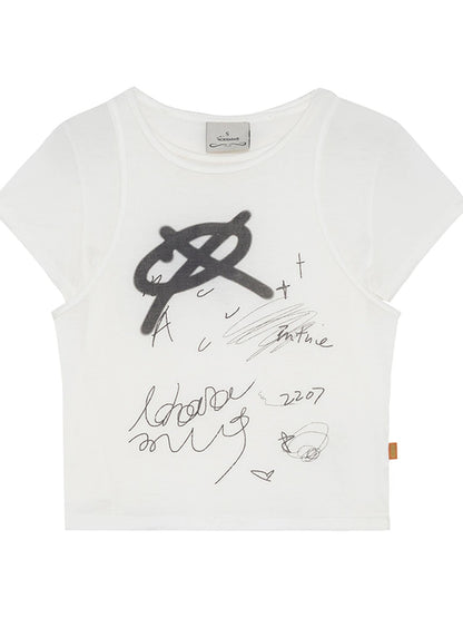 Achihara Glass Jellyfish Summer Graphic Tee