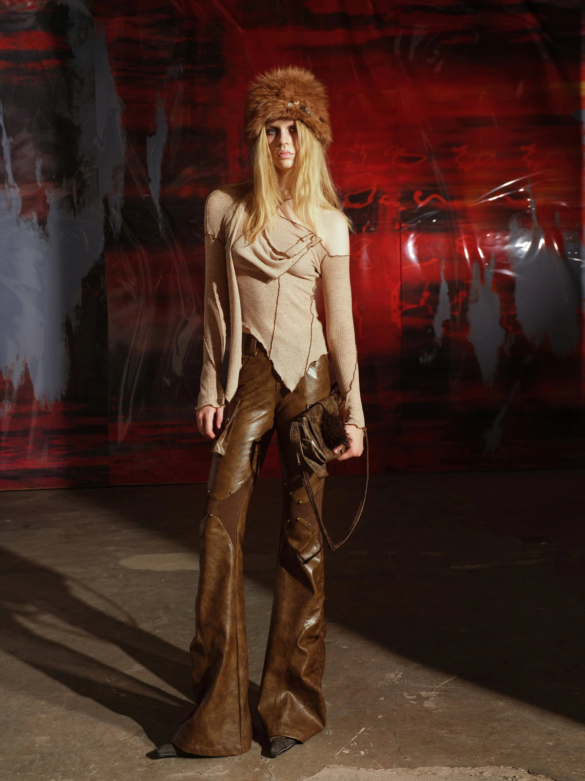 Off Shoulder Asymmetrical Top