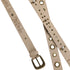 2th Desire Punk Colorblock Letter Print Suede Belt With Studs