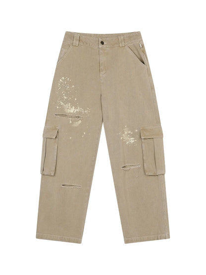 Faded Ink Canvas Cargo Pants