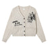 Achihara Vintage Love Knit Sweater With Lennon Ono Print