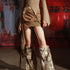 UpdateNN NORTH NODE Patchwork Asymmetrical Mini Skirt