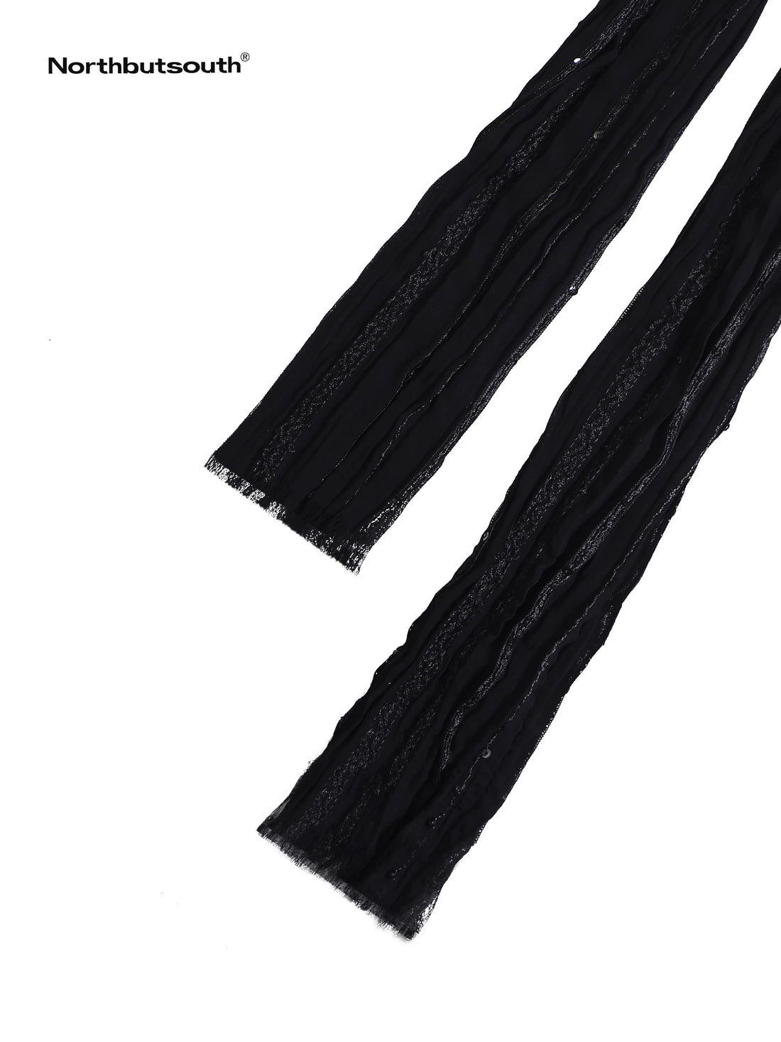 Korean Sand Texture Sequin Pleated Women&