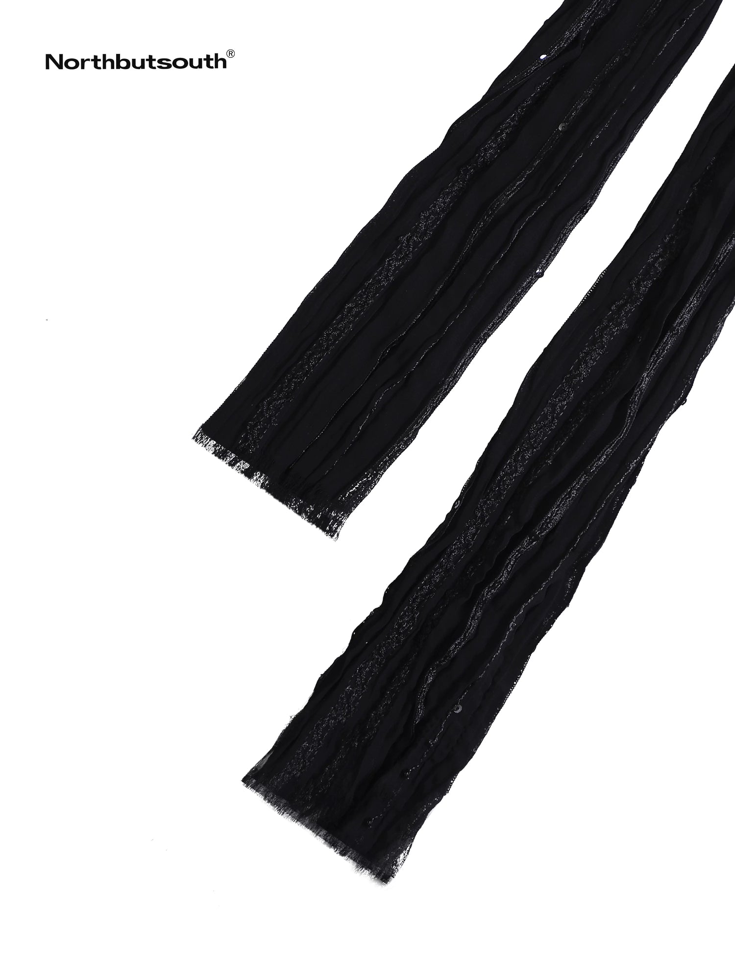Korean Sand Texture Sequin Pleated Women&