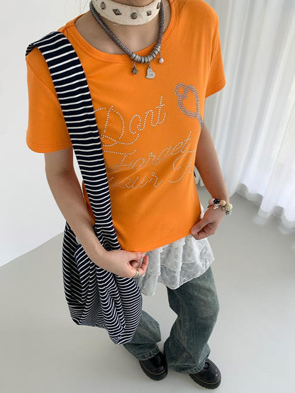 atrandom Korean Style Cool-Fit Short Sleeve T-Shirt Women