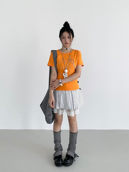 atrandom Korean Style Cool-Fit Short Sleeve T-Shirt Women