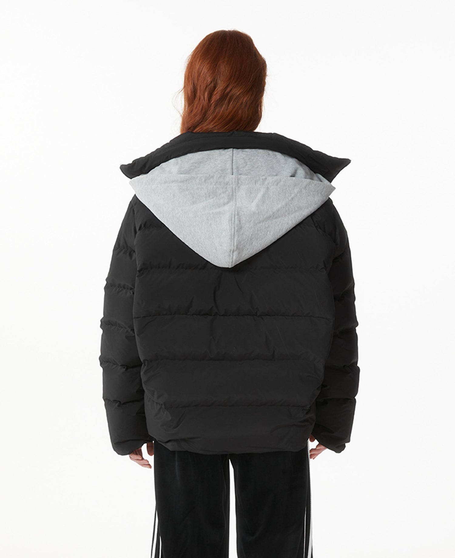 Kvkv 22One Winter22 Os Ultra Warm Detachable Hooded Black Front Short Rear Long Cocoon Duck Down Jacket 23