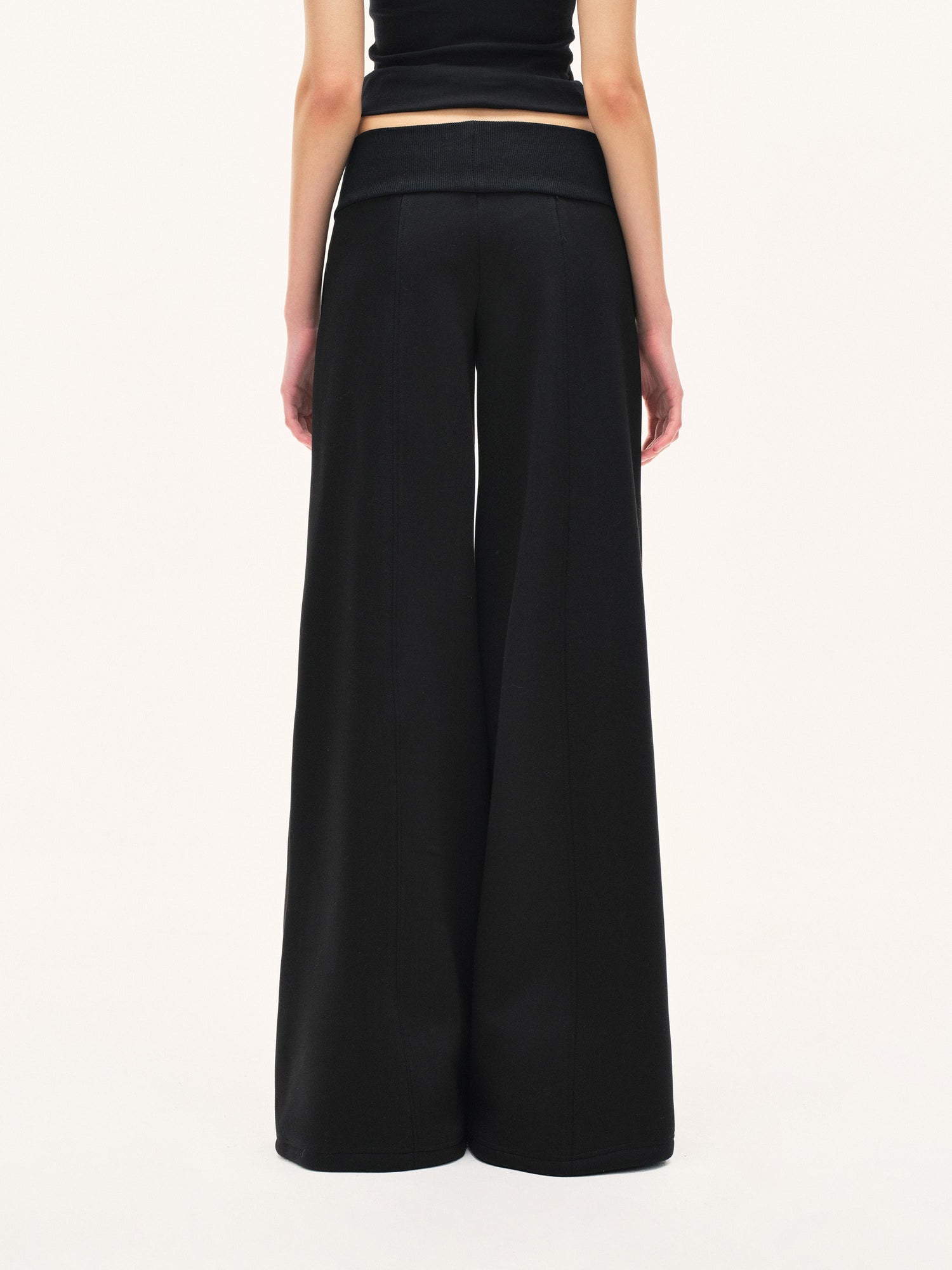 Kvkv Black Wide Waist Head With Velvet Autumn And Winter Air Layer Guard Pants This YearS Popular Thick Casual Leg 20