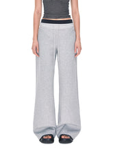 Kvkv Double Waisted Spliced Sweatpants With American Retro Design Sporty And Casual Loose Wide Leg Drawstring Pants For Women 20