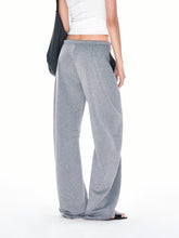 Kvkv Skin Feel Silhouette Curved Sisi Pants American Drawstring Loose Casual Sweatpants Lazy And Relaxed Banana 27