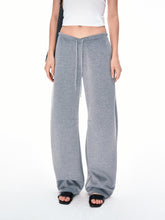 Kvkv Skin Feel Silhouette Curved Sisi Pants American Drawstring Loose Casual Sweatpants Lazy And Relaxed Banana 28