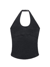 Kvkv Skin Feel U Shaped Neck Strap Retro Spicy Girl Slimming Bareback Structure Sports Yoga Outerwear Tank Top 7