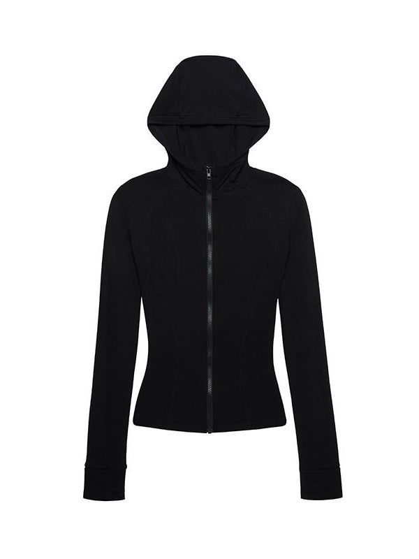 Kvkv Skin Structure Slim Fit Hooded Yoga Jacket American Retro Casual And Slimming Sportswear 6