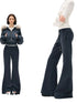 Kvkv Sport Wide Waisted Drawstring Sweatpants In Navy Blue With A Slight Pull Lazy 2024 New Casual Leg Pants 1