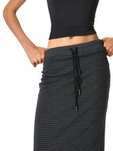 Kvkv Striped Slim Fit Drawstring Wrap Skirt 31