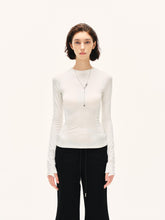 Kvkv White Structure Slim Yoga Base Top For Autumn And Winter Can Be Worn Inside Or Outside Shirt With High End Feel Long Sleeved 17