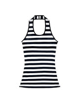 Kvkv Wide Striped Halter Top For Spicy Girls With A High End Feel As Base Layer Worn Inside And Outside Beautiful Back New Sleeveless Women 6