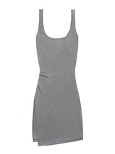 Kvkv Yoga Skin Feel Drawn Tank Top Skirt American Retro Luxury Style Side Split Design Sports Strap 6