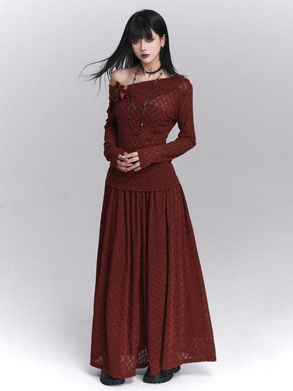 LADYGHOST Asymmetric One Shoulder Long Sleeve Women&