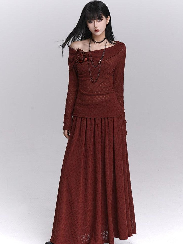 LADYGHOST Asymmetric One Shoulder Long Sleeve Women&
