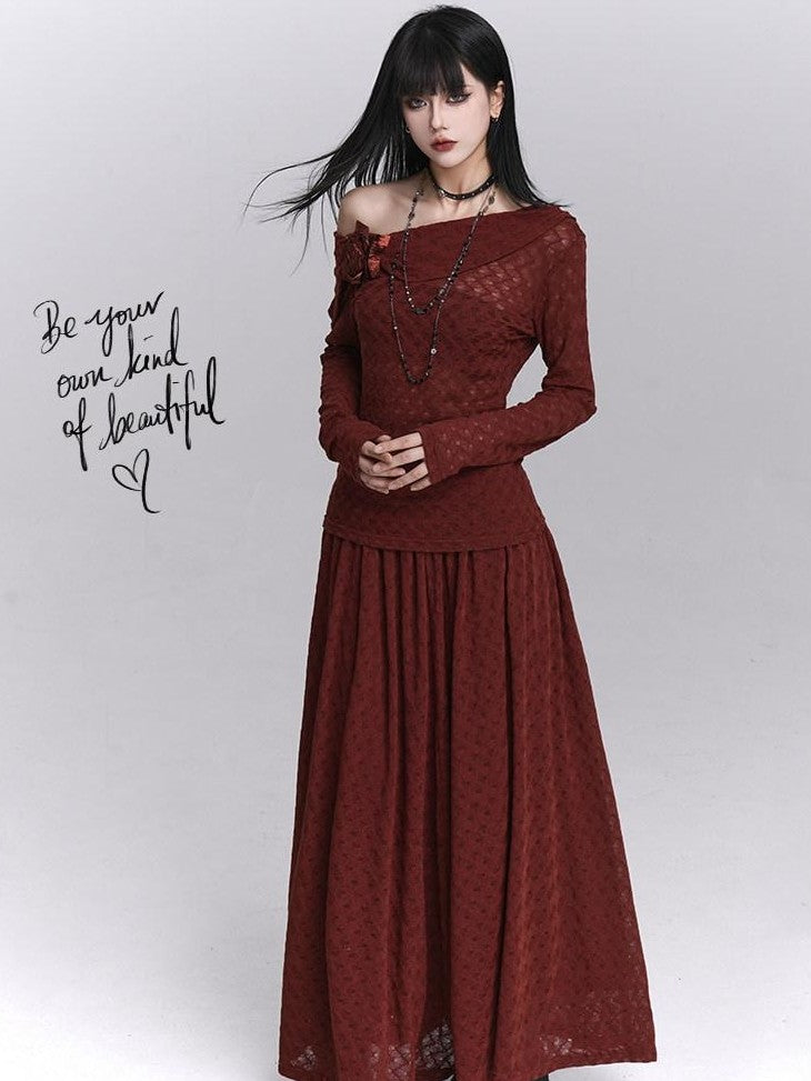 LADYGHOST Asymmetric One Shoulder Long Sleeve Women&