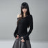 LADYGHOST_Asymmetrical_One_Shoulder_Ruched_Solid_Color_Cotton_Women&