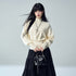 LADYGHOST_Batwing_Sleeve_Plain_Knit_Cinched_Waist_Women&