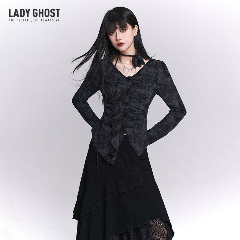 LADYGHOST_Black_Cropped_Ethereal_Designer_Unique_Women&