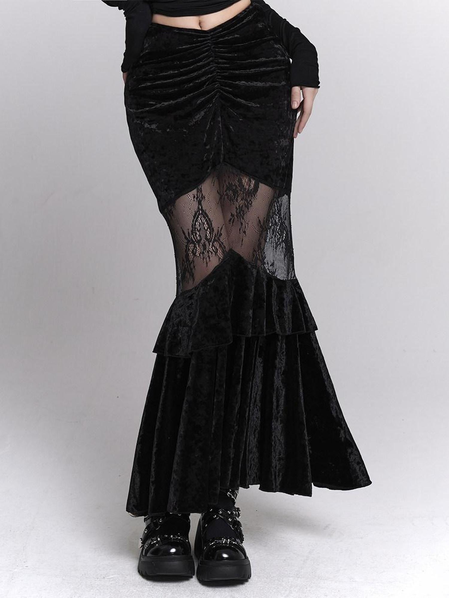 LADYGHOST Black Ghost Girl Fitted Bodycon Women&