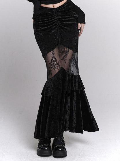 LADYGHOST Black Ghost Girl Fitted Bodycon Women&