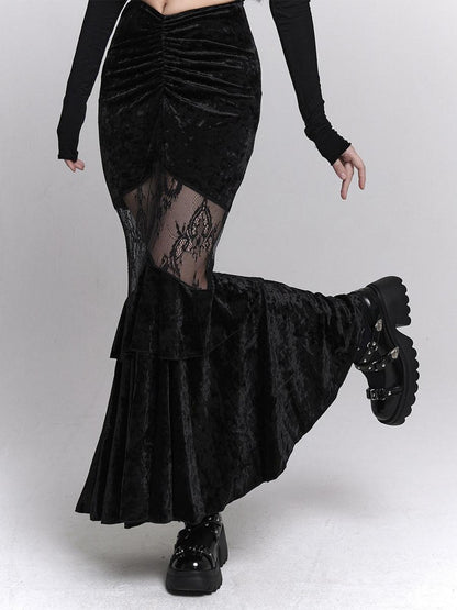 LADYGHOST Black Ghost Girl Fitted Bodycon Women&