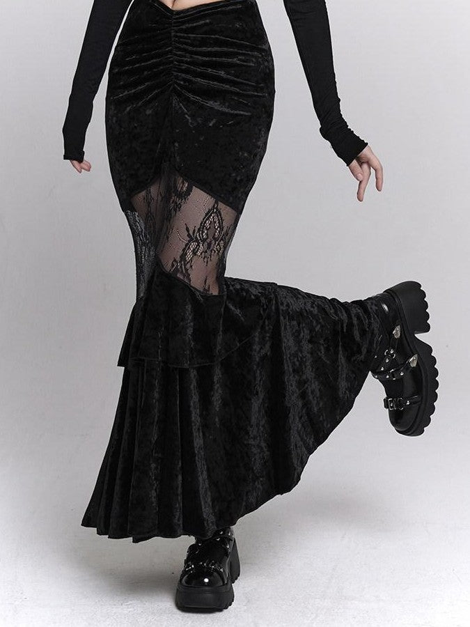 LADYGHOST Black Ghost Girl Fitted Bodycon Women&