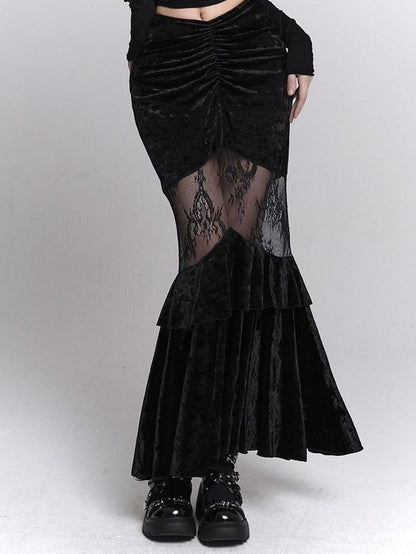 LADYGHOST Black Ghost Girl Fitted Bodycon Women&