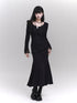 LADYGHOST Black Mermaid Fishtail Long Slim Silhouette Women&