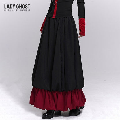 LADYGHOST_Black_Red_Jellyfish_Bubble_Hem_Dark_Gothic_Women&