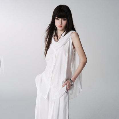 LADYGHOST_Black_Sleeveless_Relaxed_Fit_Korean_Women&