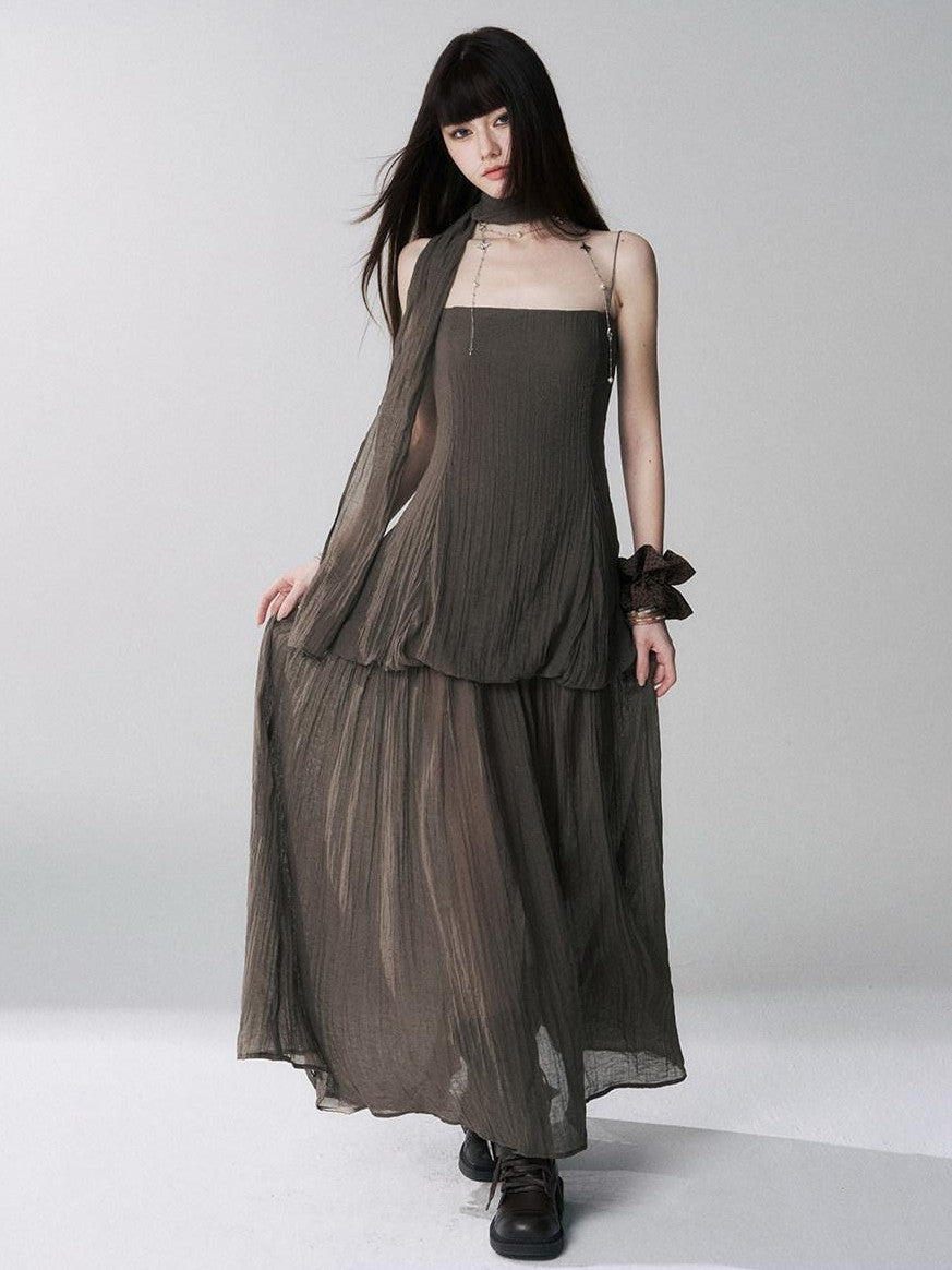 LADYGHOST Black Spaghetti Strap Bustier Backless Women&