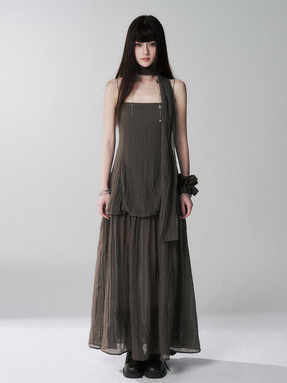 LADYGHOST Black Spaghetti Strap Bustier Backless Women&