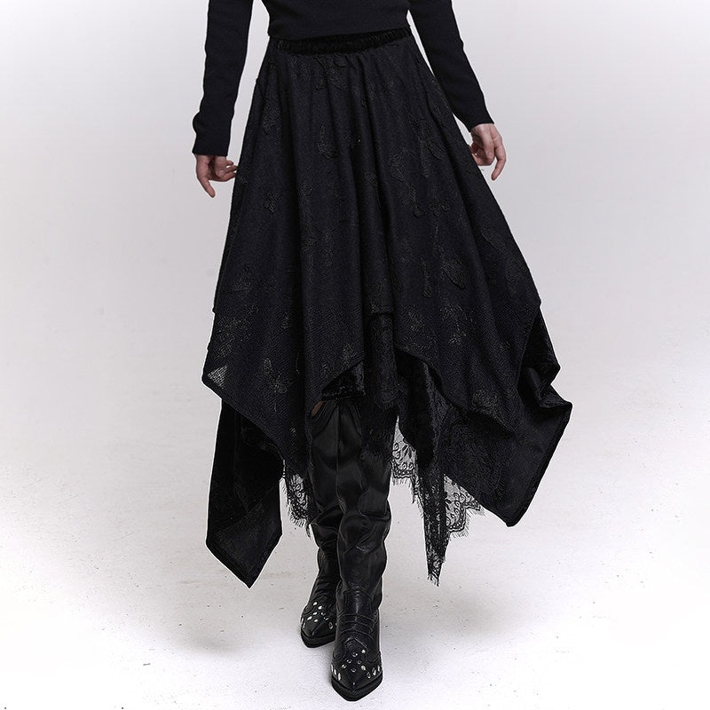 LADYGHOST_Cream_Butterfly_Asymmetrical_Drape_Women&