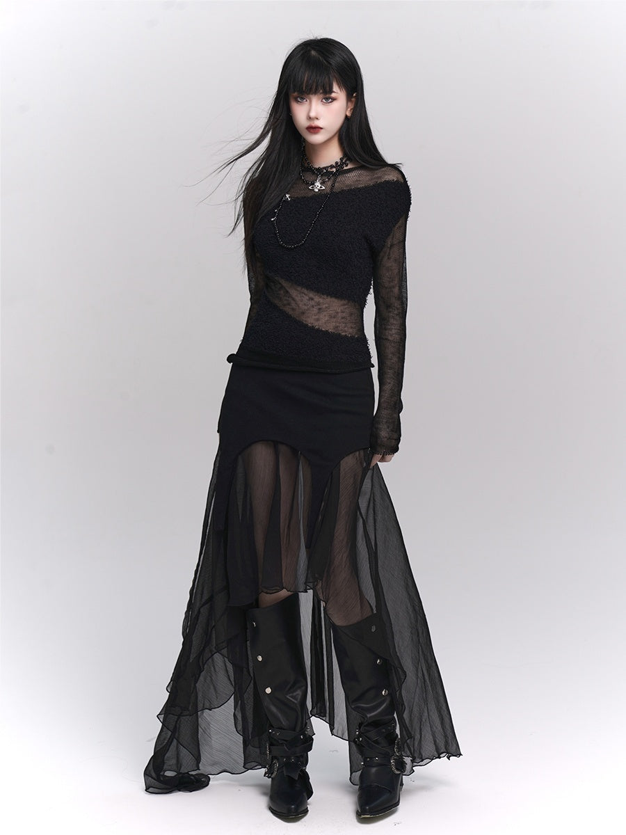 LADYGHOST_Design_Chic_Long_Sleeve_Round_Neck_Women&