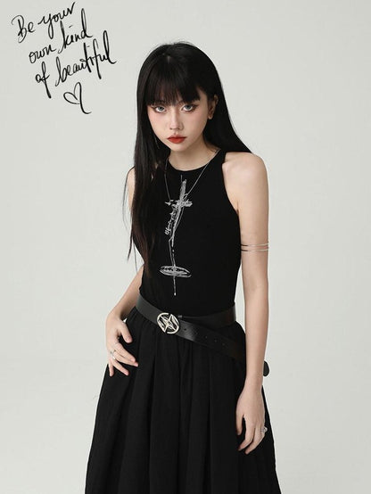 LADYGHOST Eerie Black Gothic Women&