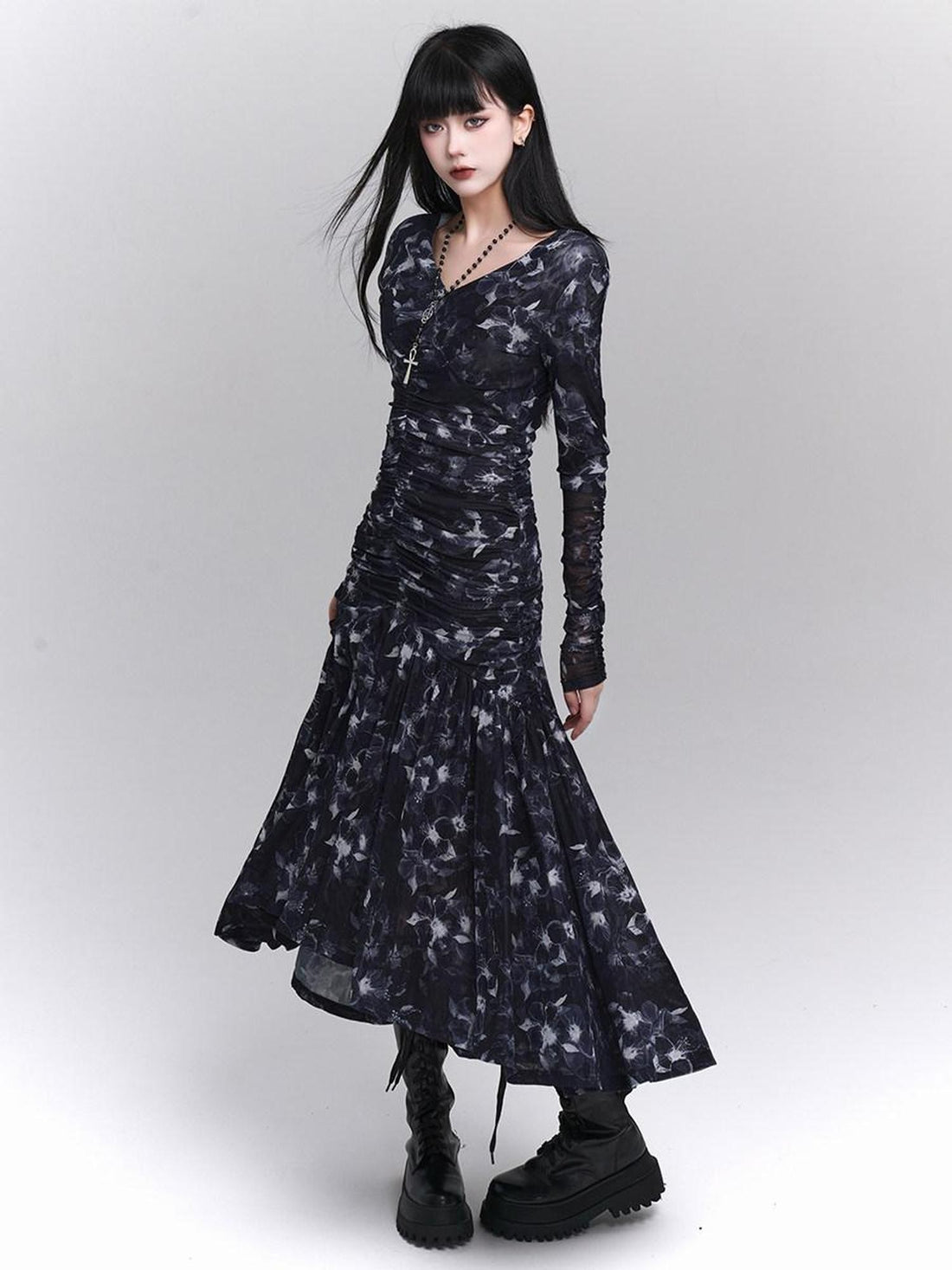 LADYGHOST Ethereal Aesthetic Unique Cinched Waist Women&